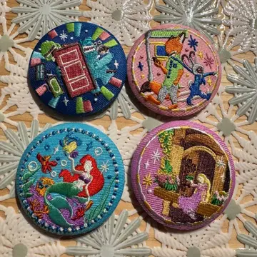 디즈니 자수 캔뱃지