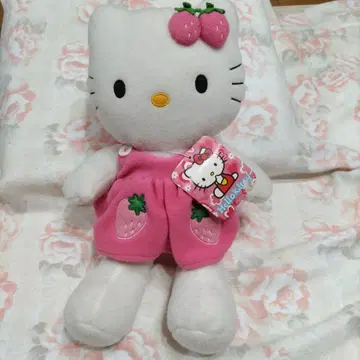산리오 헬로키티 딸기 봉제 인형 헤이세이 레트로