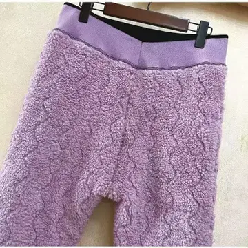 라벤더 플리스 스웨트 팬츠