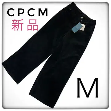 [미사용 새상품] CPCM 코듀로이 와이드 팬츠 블랙 M PAL 밴딩