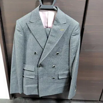 타카큐 그레이 더블 브레스트 비즈니스 정장