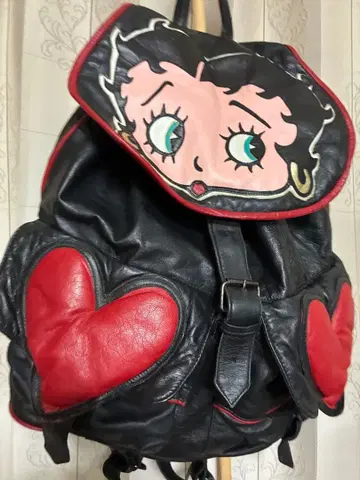 베티 부프 Betty Boop 가죽 가방 백 빈티지 백팩