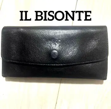 IL BISONTE 일비종떼 장지갑 블랙 천연 가죽