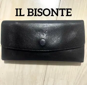 IL BISONTE 일비종떼 장지갑 블랙 천연 가죽