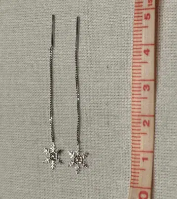 쥬얼리 츠츠미 눈꽃 모티브 아메리칸 귀걸이