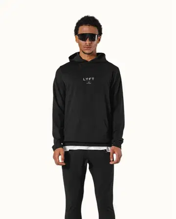 LYFT 블랙 후드티