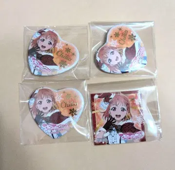 [오늘까지] 징글벨이 멈추지 않아 타카미 치카 하트형 캔뱃지 스티커