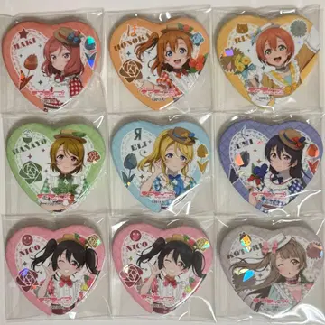 러브 라이브 홀로그램 하트 캔뱃지 u's fanfancy+