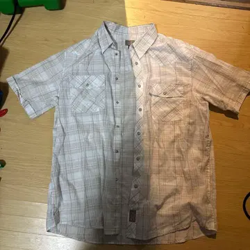 Dickies 체크 무늬 반팔 셔츠 XL/TG