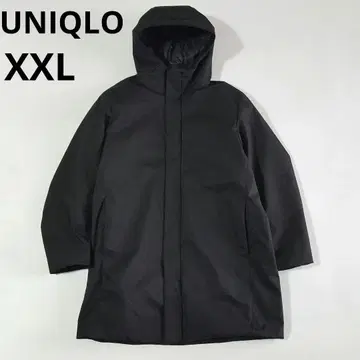 새상품급 유니클로 남성용 빅 사이즈 하이브리드 다운 코트 발수 블랙 3L