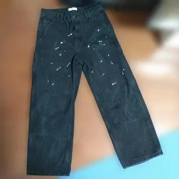 freaksstore 블랙 페인터 팬츠