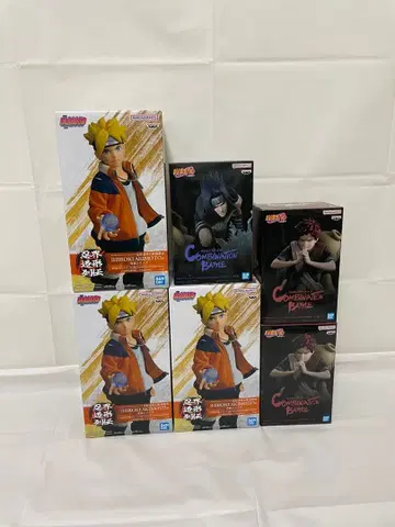 NARUTO BORUTO 피규어 6체 세트 미개봉 묶음 판매