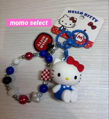 헬로키티 비즈 참 키링 미사용 새상품