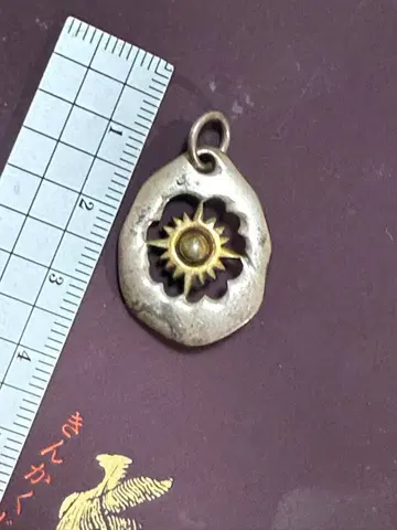 태양 모티브 실버 펜던트