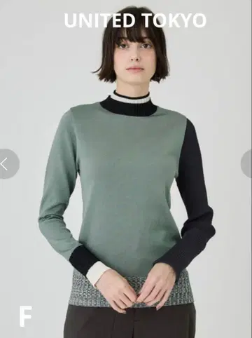 새상품 UNITED TOKYO 유나이티드 도쿄 바이컬러 풀오버