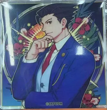 역전재판 중국 상하이 한정판 플라워 시리즈 나루호도 류이치 아크릴 코스터