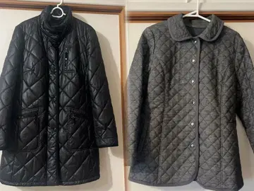 레리안 퀼팅 자켓 블랙과 그레이 2세트