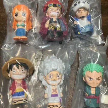 원피스 소프트 비닐 피규어 니카 루피 조로 나미 키드 로 6종 세트