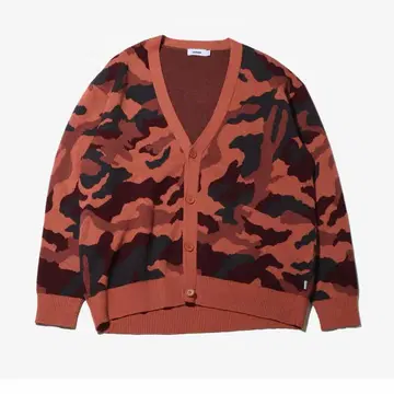 atmos Camouflage Knit Cardigan BROWN