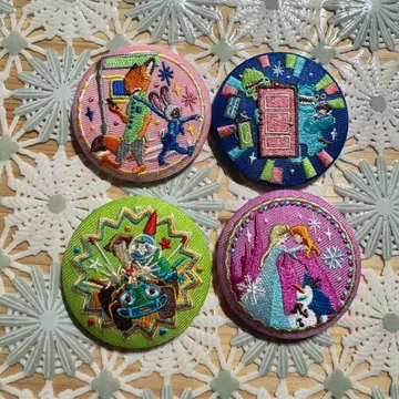 디즈니 자수 캔뱃지