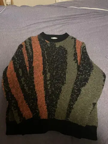 ZARA 올리브 그린 니트 스웨터 M