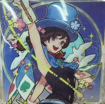 역전재판 중국 상하이 한정판 플라워 시리즈 나루호도 미누키 아크릴 코스터