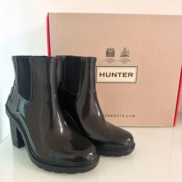 HUNTER 블랙 힐 포함 숏부츠