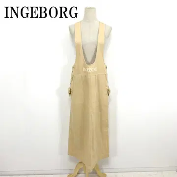 LA9104 잉게보그 롱 살로펫 원피스 베이지 면 100%