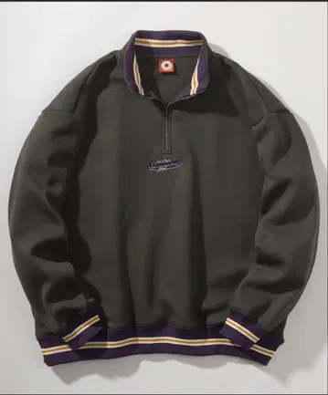 그레이 하프 지퍼 트레이닝복