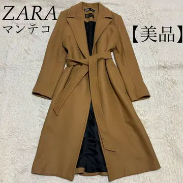 ZARA 새상품급 마테코 벨트 카멜 베이지 롱 코트