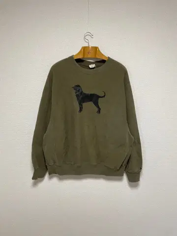 90s 00s The Black Dog 리버스 위브 타입 맨투맨