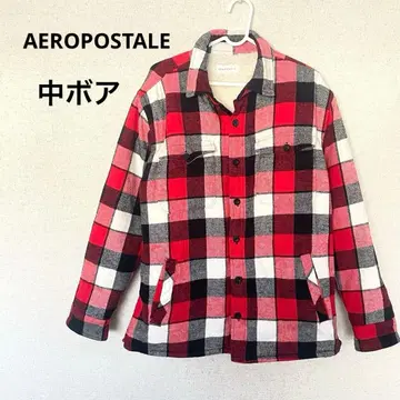 AEROPOSTALE 에어로포스텔 보아 안감 체크 무늬 셔츠 자켓 아우터