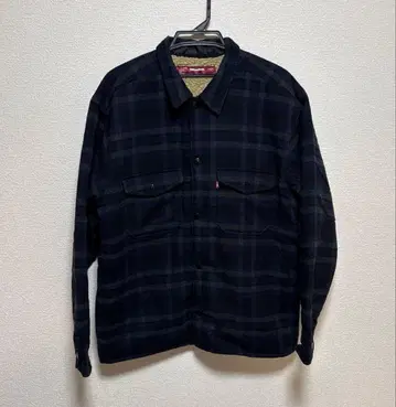 HIDE AND SEEK 하이드앤시크 보아 자켓 네이비