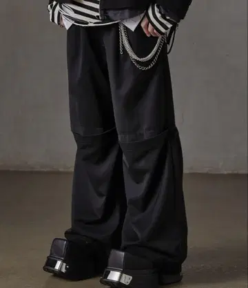 [ GRANCY ] 튤 레이어드 디자인 슬랙스