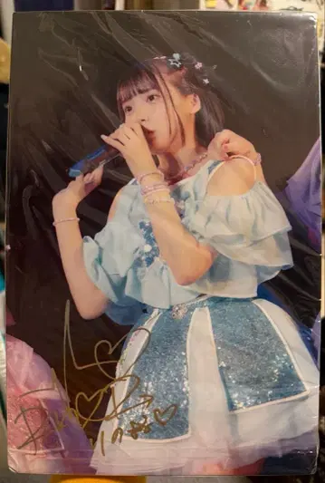 후쿠야마 리노 친필 사인 보드