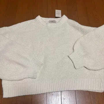 화이트 니트 스웨터 프리 사이즈