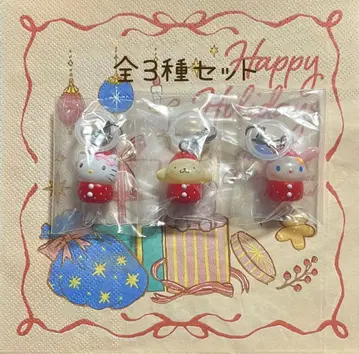 산리오 딸기 메지루시 액세서리 전 3종 세트