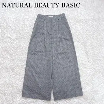 새상품급 NBB 글렌체크 와이드 팬츠 워셔블 최근 모델