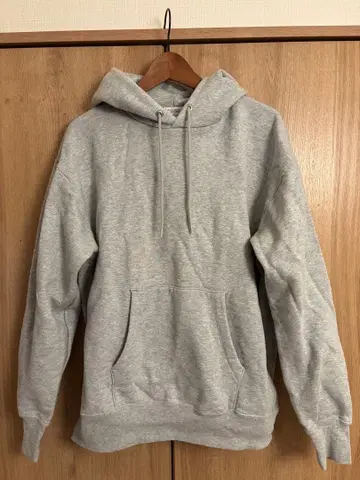 BEAUTY&YOUTH 그레이 후드 부착 후드티