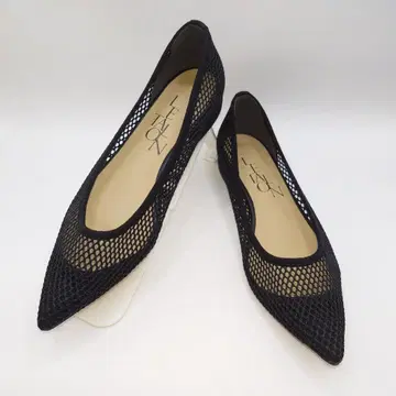 새상품급 루탈론 스틸레토 메쉬 넷 펌프스 블랙 22.5