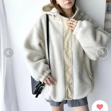 Java 보아 아우터 화이트 XL