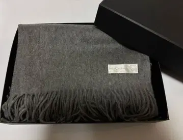 100% 캐시미어 차콜 그레이 대형 두꺼운 원단 스톨 (새상품)
