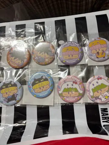 미개봉 새상품 밀모데퐁 마루쿠지 캔뱃지 컴플리트 세트