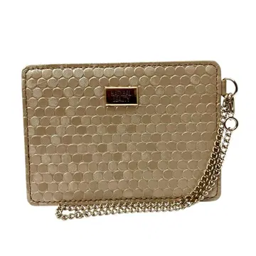 미사용 NATURAL BEAUTY 샤이니 도트 패스 케이스 교통카드 지갑