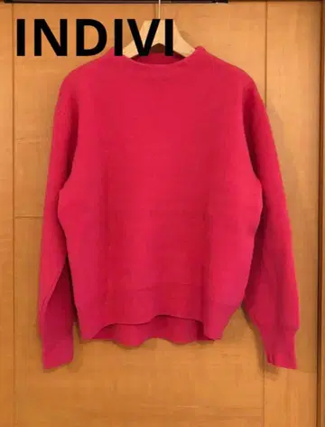 INDIVI 인디비 캐시미어 혼방 [세탁 가능] 울 니트