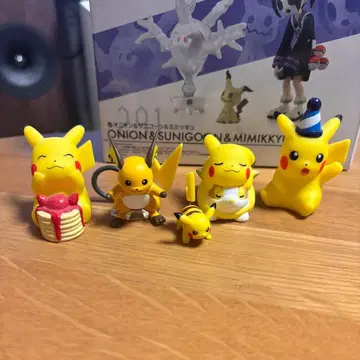 피카츄 피규어 라이츄 스케일 월드 6체 세트