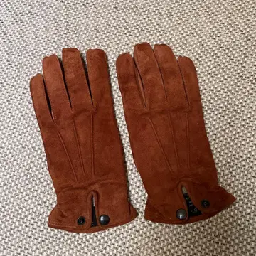 tomorrowland 장갑 브라운 스웨이드 가죽 그로브 카멜색