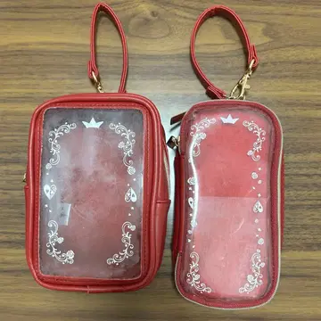 디즈니 하트의 여왕 멀티 파우치 아크릴 스탠드 파우치