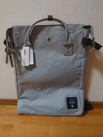 새상품급 택 포함 미사용 anello 나일론 럭색/백팩 그레이 계열