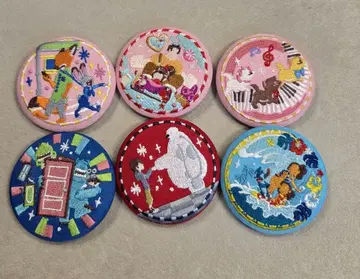 Disney Characters 자수 캔뱃지 묶음 판매